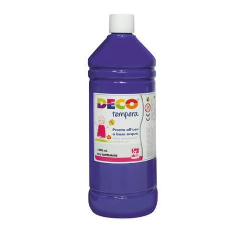 Tempera in flacone Deco 1 L - blu oltremare - 08808/10